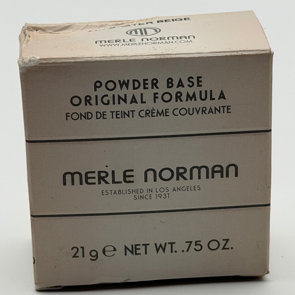 Merle Norman Powder Base Original Formula Foundation Alabaster Beige 0.75oz